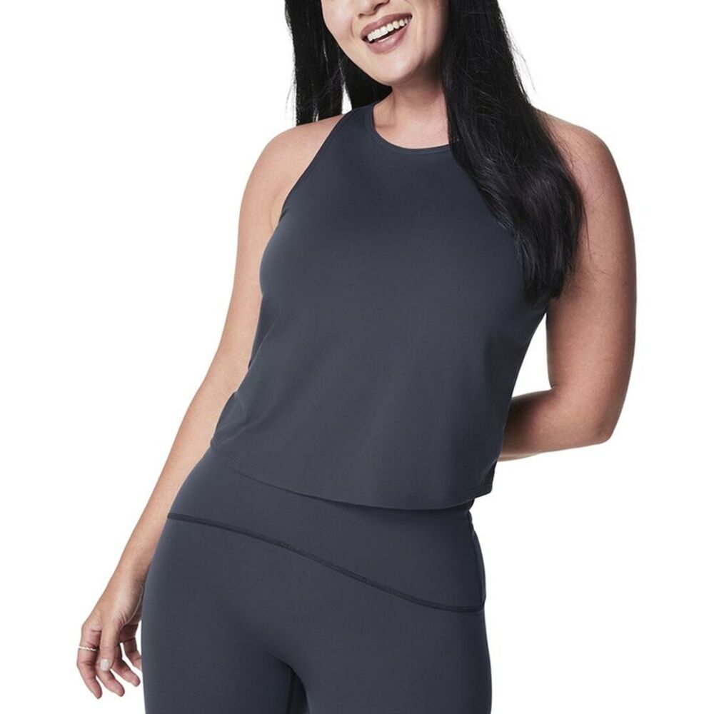 Spanx® Womens  Butter Keyhole Tank, Grey